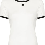 COURREGES PRE Logo Cotton T-shirt White