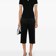 COURREGES PRE Logo Cotton T-shirt Black