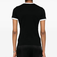 COURREGES PRE Logo Cotton T-shirt Black