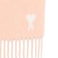 Ami Paris Ami De Coeur Wool Scarf Powder