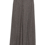 Via Masini 80 Wide Leg Trousers Brown