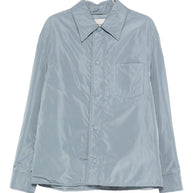 Ami Paris Nylon Overshirt Jacket Clear Blue