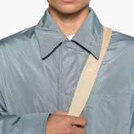 Ami Paris Nylon Overshirt Jacket Clear Blue