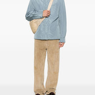 Ami Paris Nylon Overshirt Jacket Clear Blue