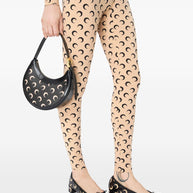 MARINE SERRE Moon Canvas Eclipse Mini Bag Black