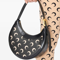 MARINE SERRE Moon Canvas Eclipse Mini Bag Black