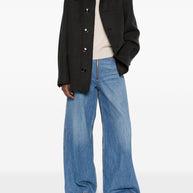 Ami Paris Wool Shirt Jacket Grey