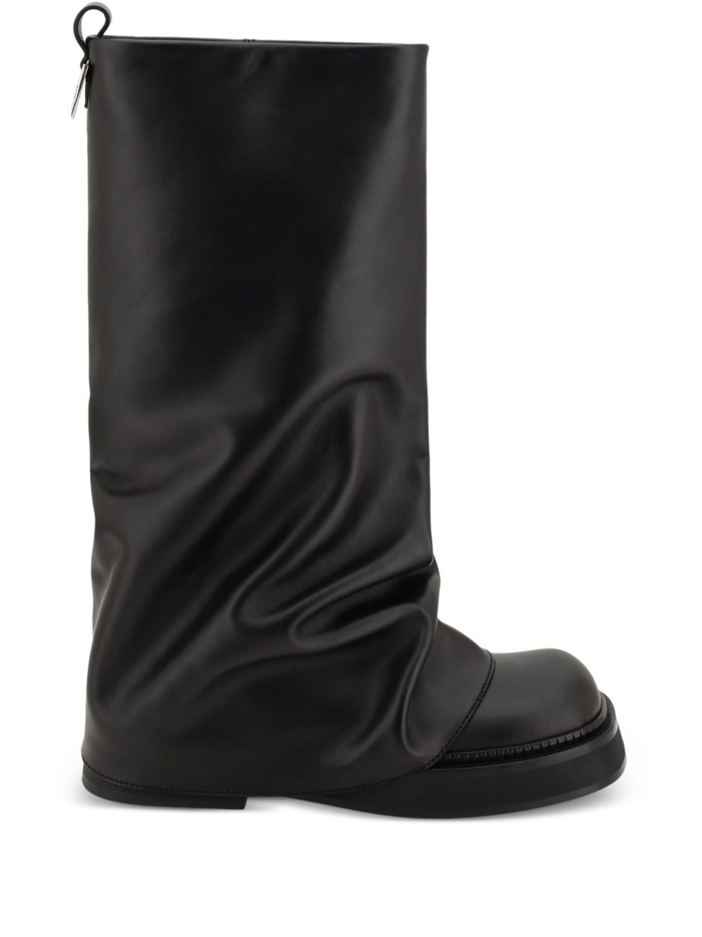 The Attico Robin Leather Boots Black