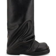 The Attico Robin Leather Boots Black