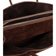 The Attico La Passeggiata Leather Shoulder Bag Brown