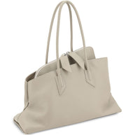 The Attico La Passeggiata Leather Shoulder Bag White