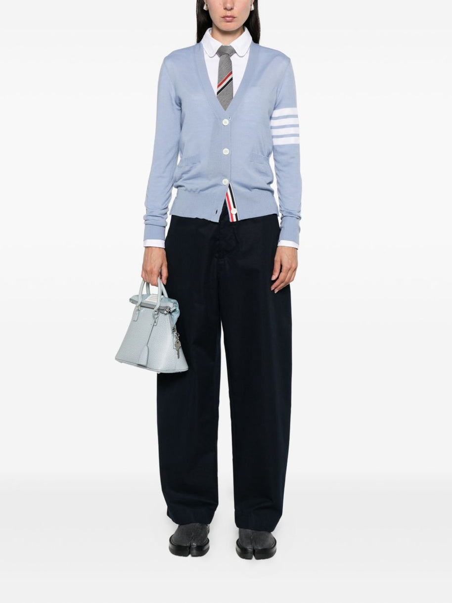 Thom Browne Wool Cardigan Clear Blue