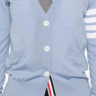 Thom Browne Wool Cardigan Clear Blue