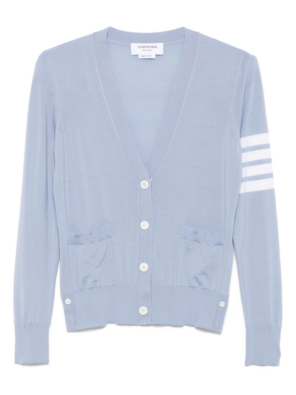 Thom Browne Wool Cardigan Clear Blue