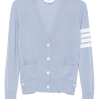 Thom Browne Wool Cardigan Clear Blue