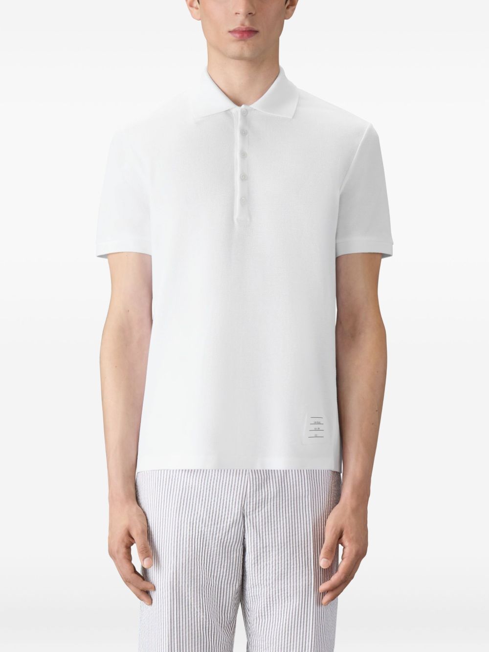 Thom Browne Cotton Polo Shirt White