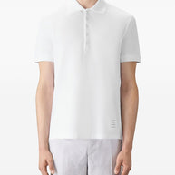 Thom Browne Cotton Polo Shirt White