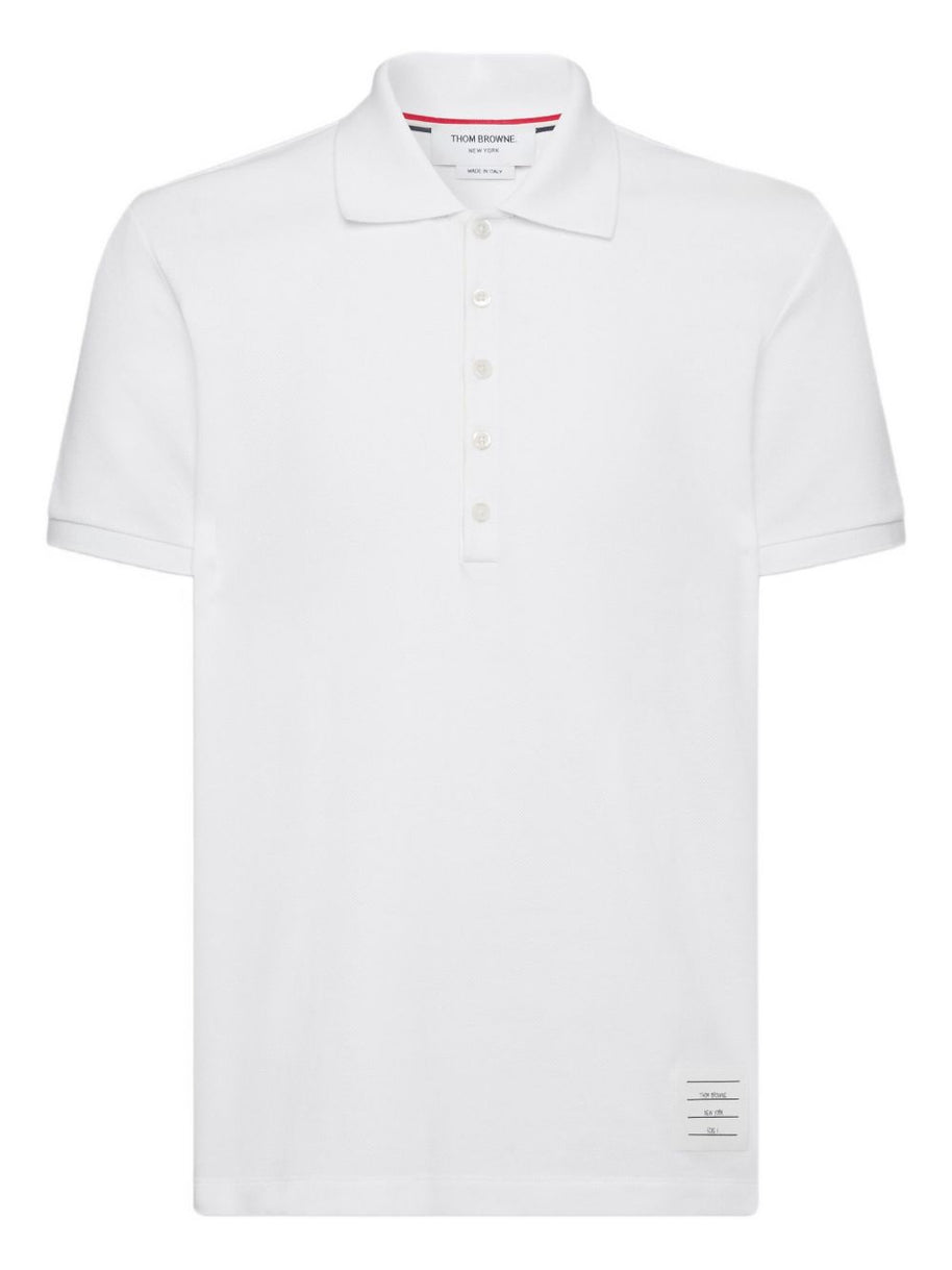 Thom Browne Cotton Polo Shirt White