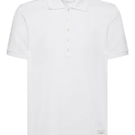 Thom Browne Cotton Polo Shirt White