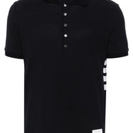 Thom Browne Cotton Polo Shirt Blue