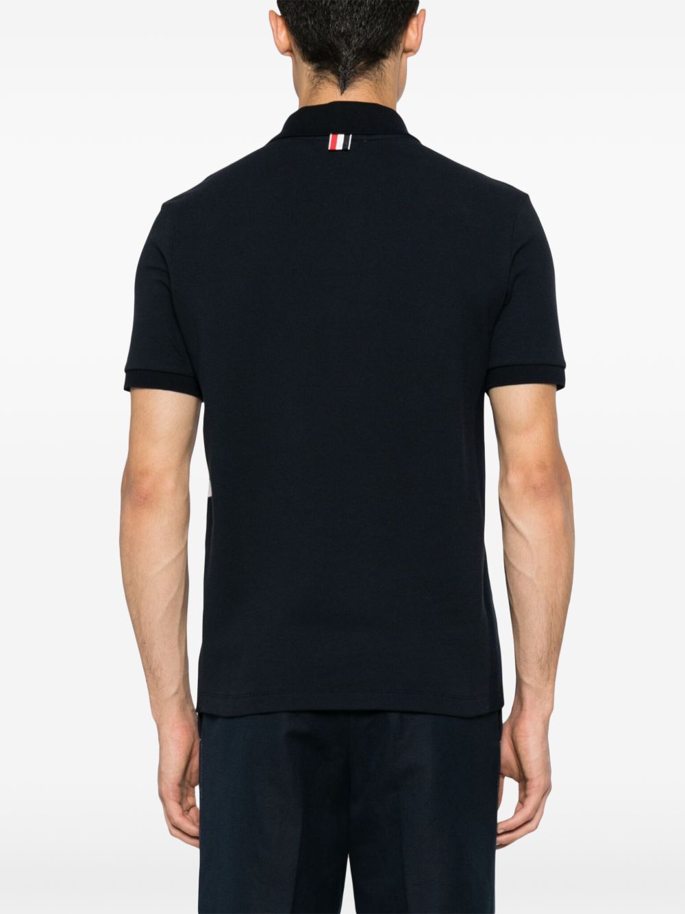 Thom Browne Cotton Polo Shirt Blue