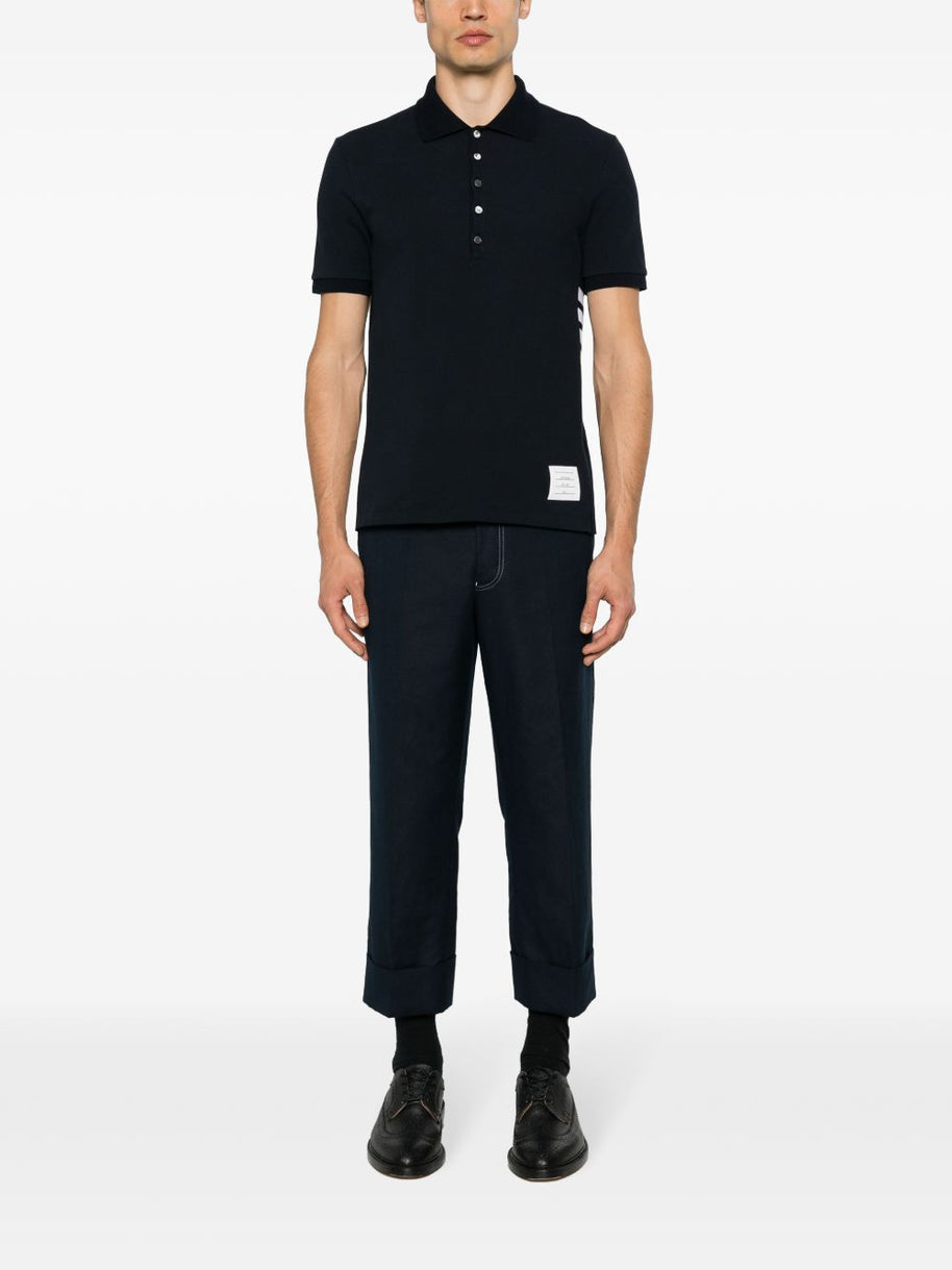 Thom Browne Cotton Polo Shirt Blue