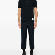 Thom Browne Cotton Polo Shirt Blue