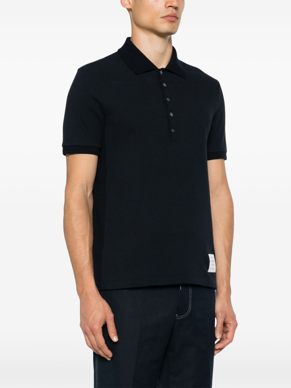 Thom Browne Cotton Polo Shirt Blue