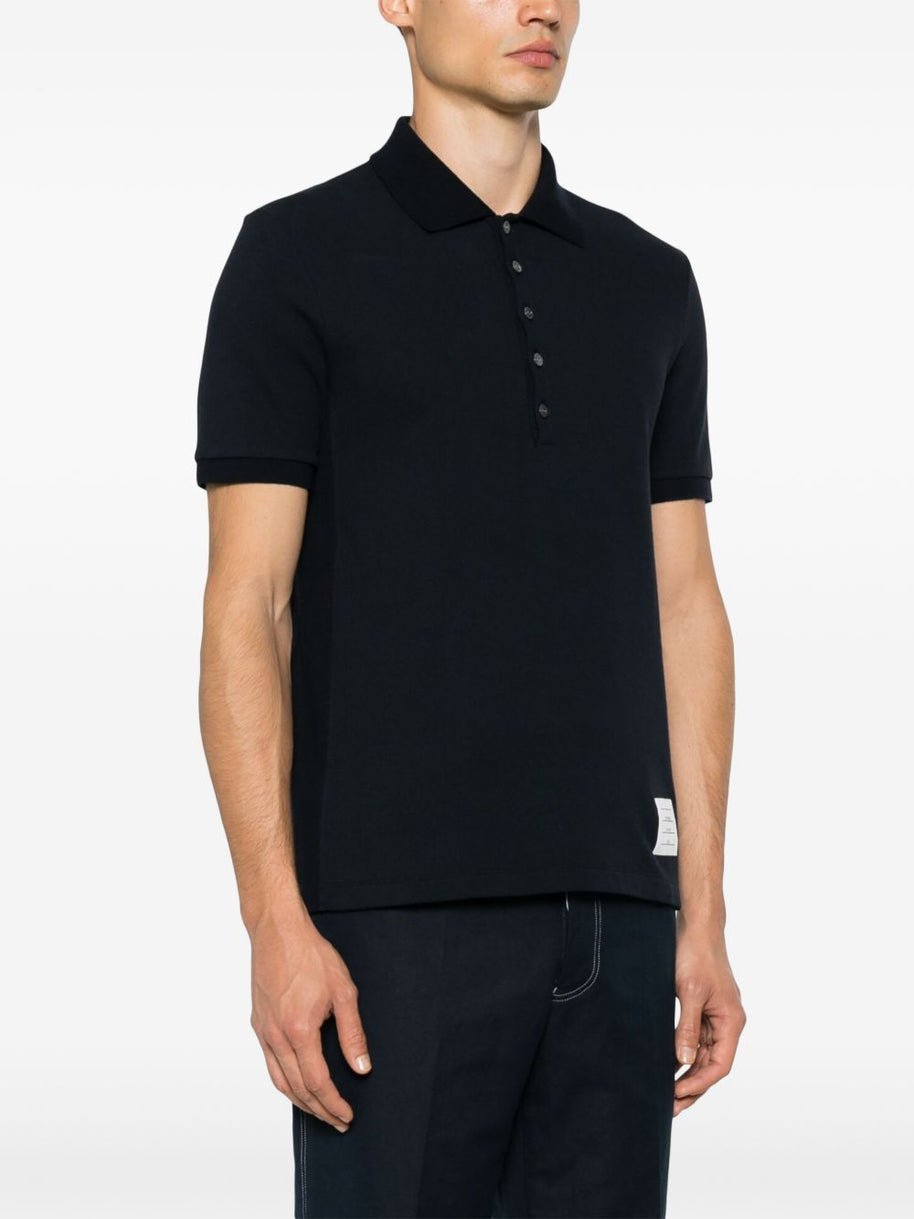 Thom Browne Cotton Polo Shirt Blue