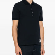 Thom Browne Cotton Polo Shirt Blue