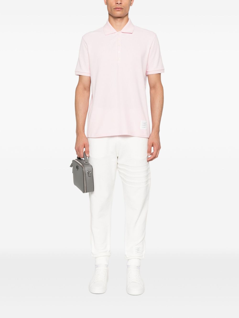 Thom Browne Cotton Polo Shirt Pink