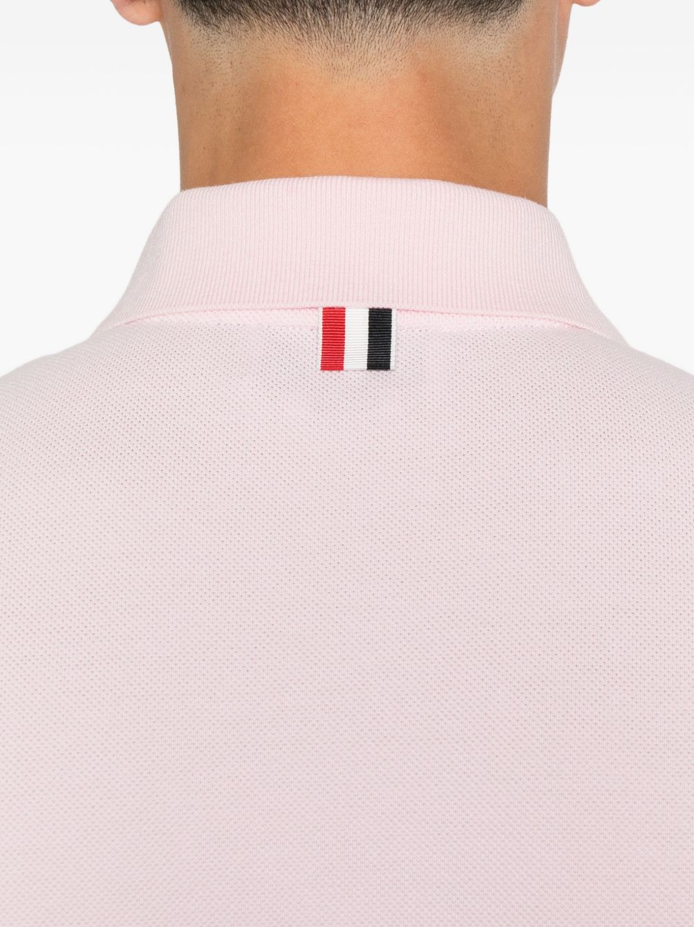 Thom Browne Cotton Polo Shirt Pink