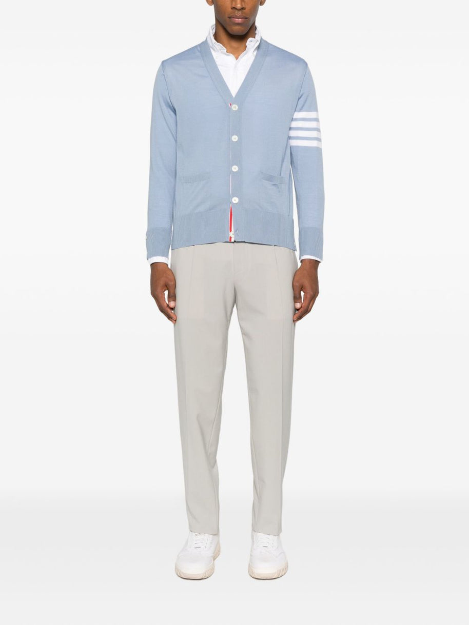 Thom Browne Wool Cardigan Clear Blue