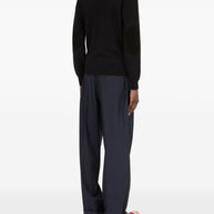 Maison Margiela Wool Crewneck Sweater Black