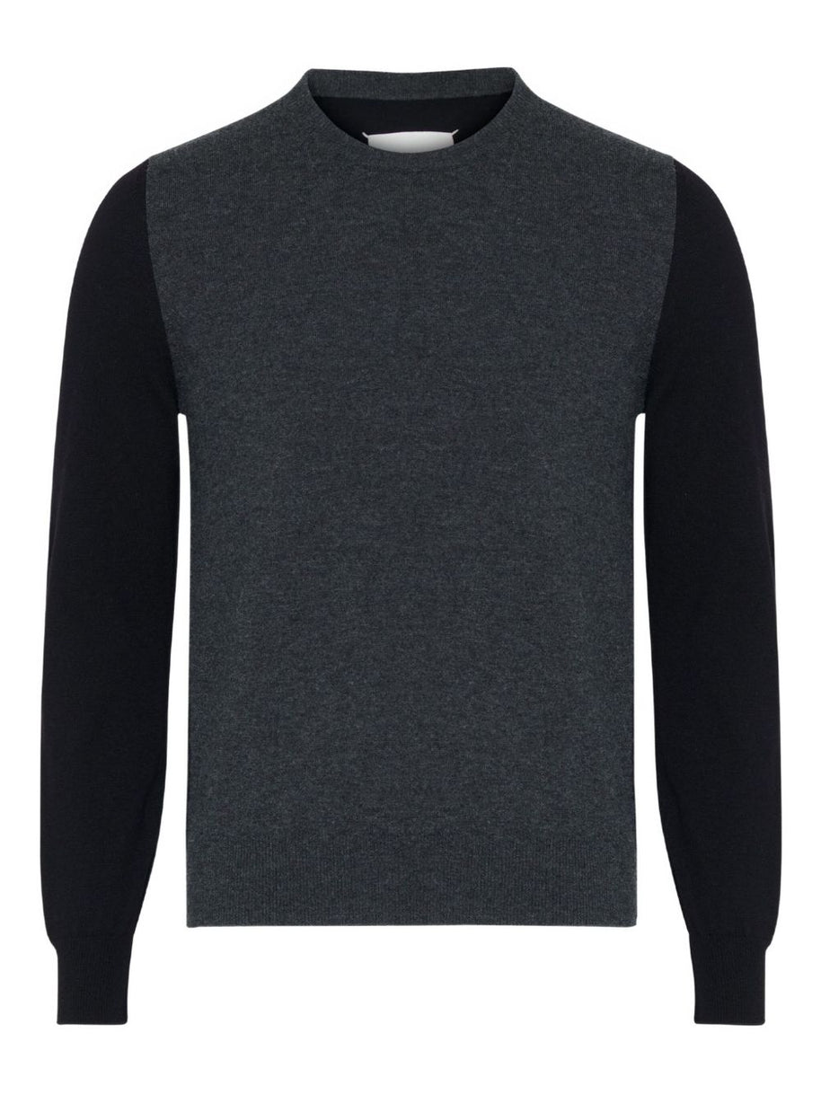 Maison Margiela Wool Crewneck Sweater Black