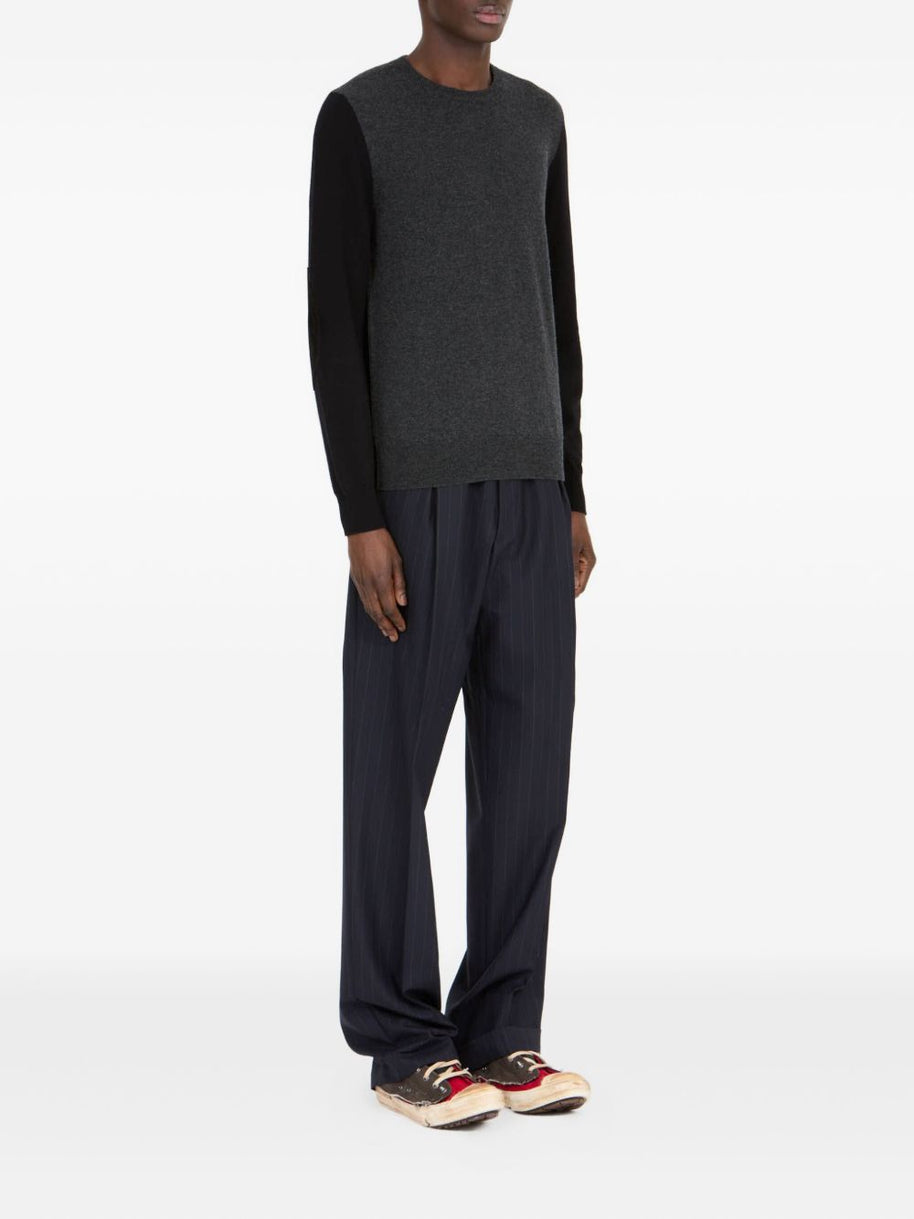 Maison Margiela Wool Crewneck Sweater Black
