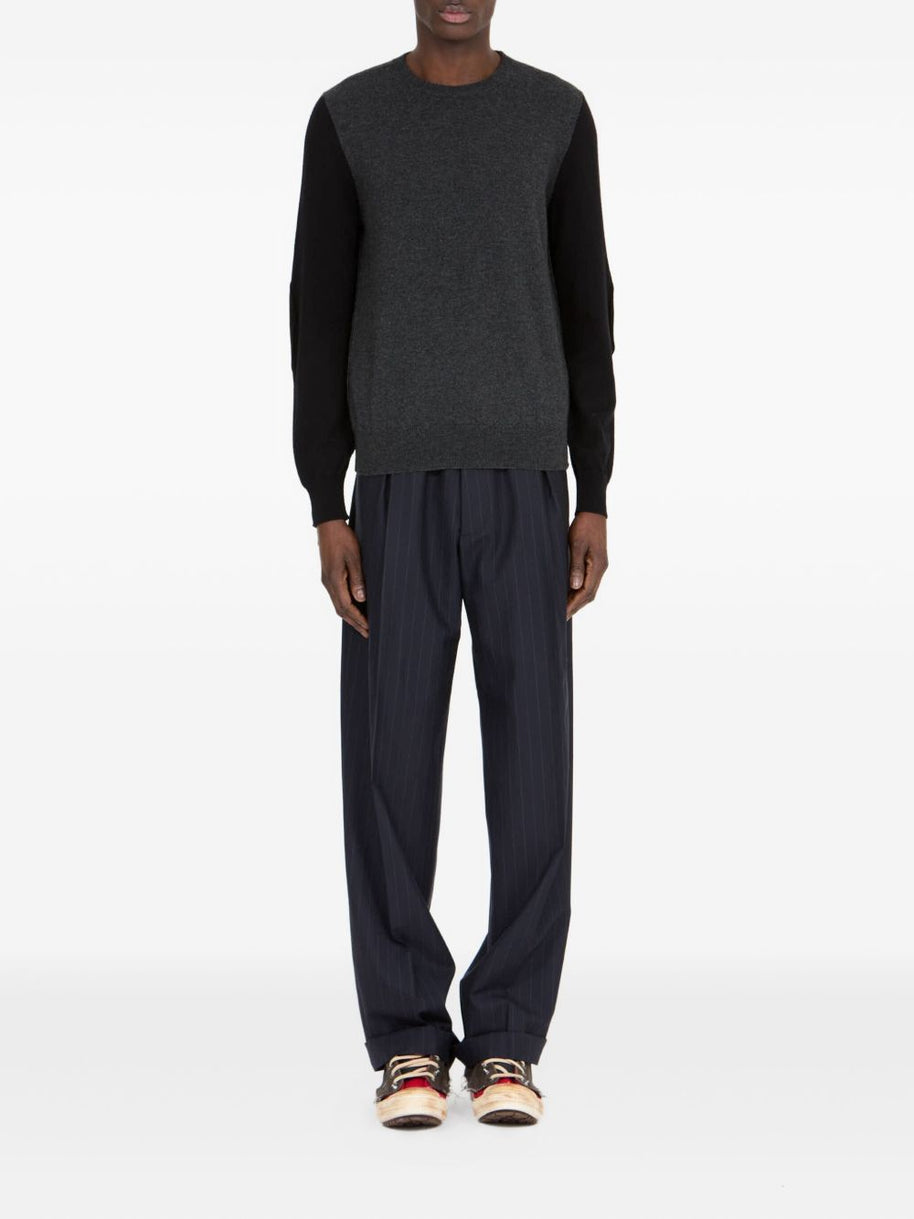 Maison Margiela Wool Crewneck Sweater Black