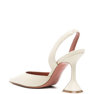 Amina Muaddi Slingback Pumps Beige