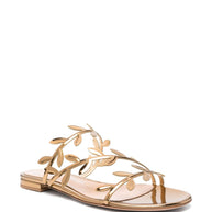 Gianvito Rossi Flavia Flat Sandals Golden