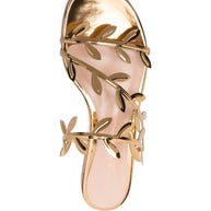 Gianvito Rossi Flavia Flat Sandals Golden
