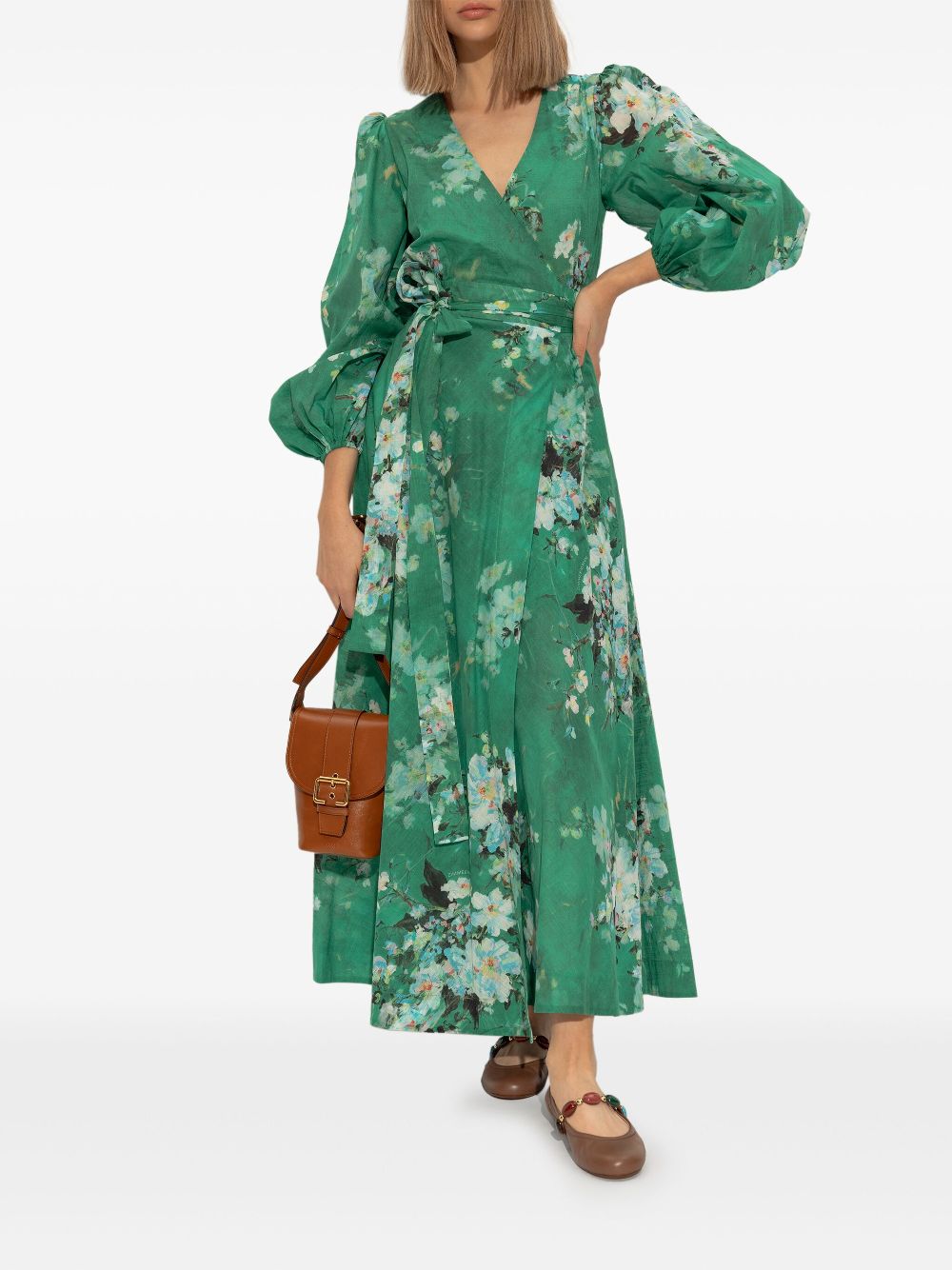 Gianvito Rossi Shanti Leather Ballets Leather Brown