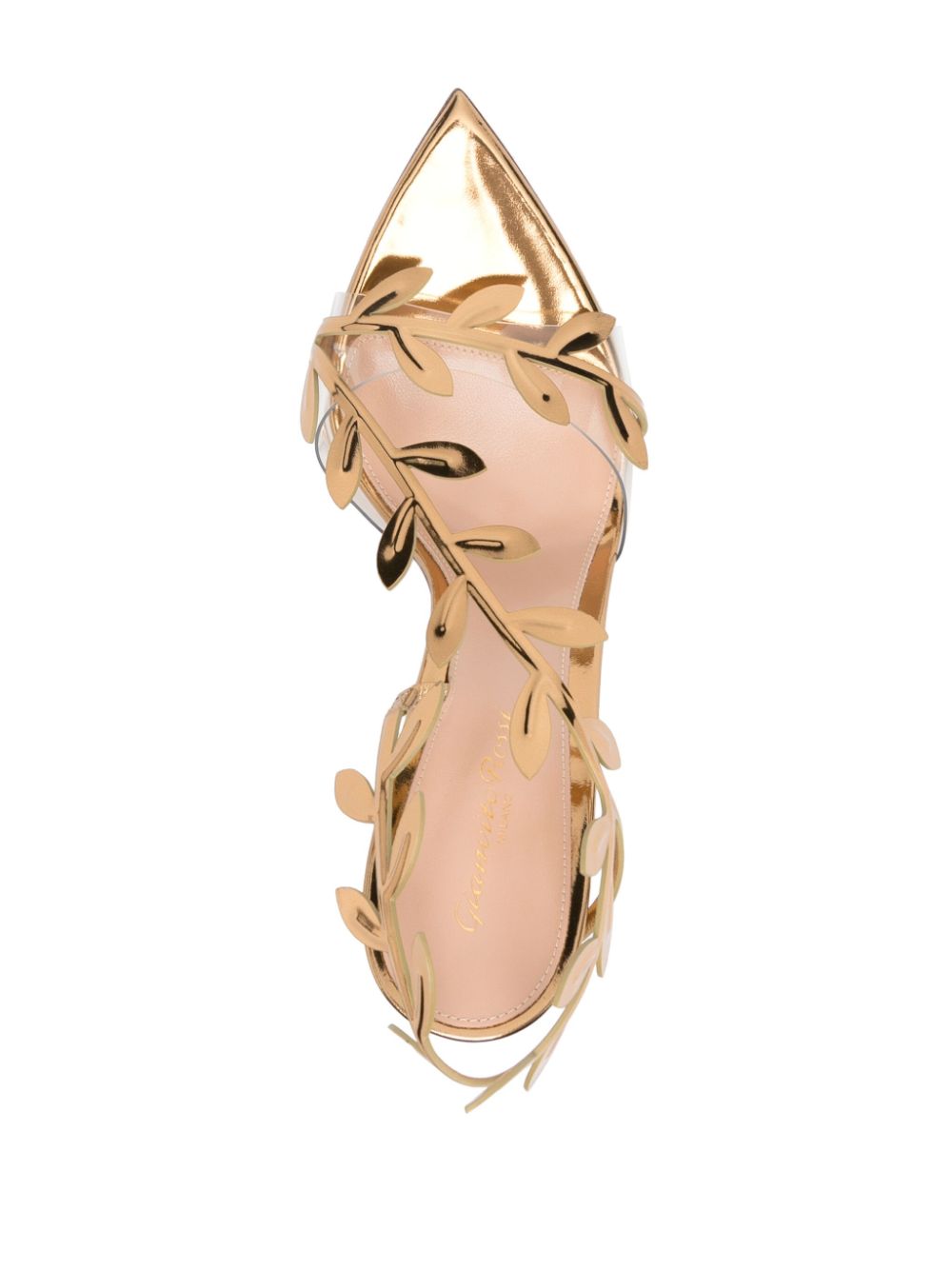 Gianvito Rossi Flavia Heel Sandals Golden