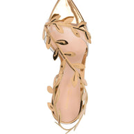Gianvito Rossi Flavia Heel Sandals Golden