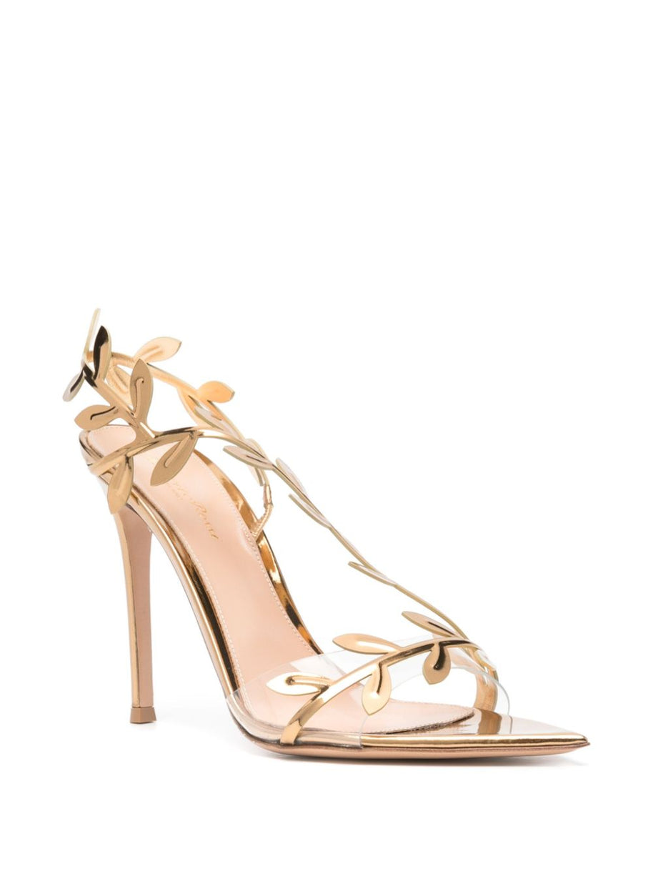 Gianvito Rossi Flavia Heel Sandals Golden