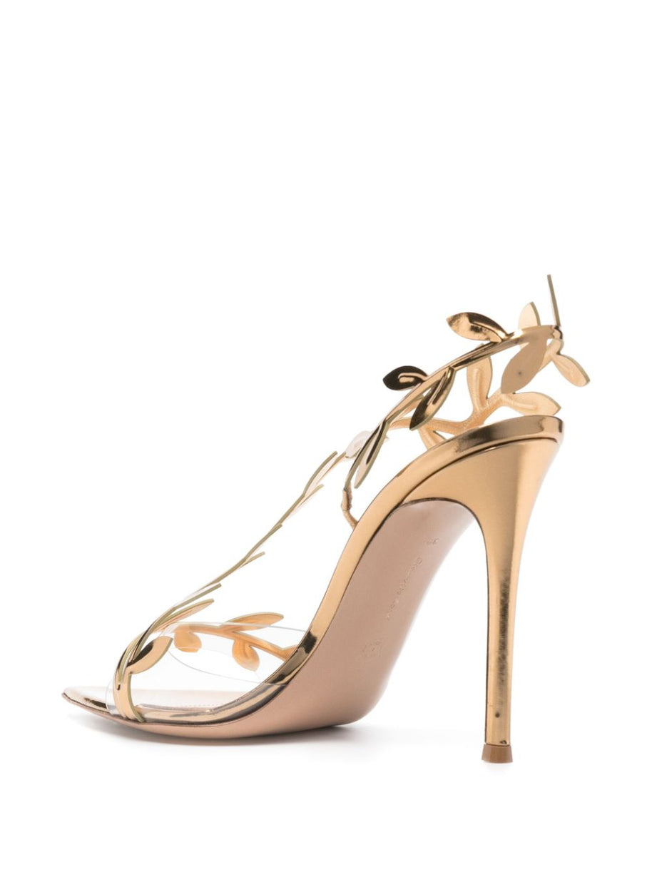 Gianvito Rossi Flavia Heel Sandals Golden