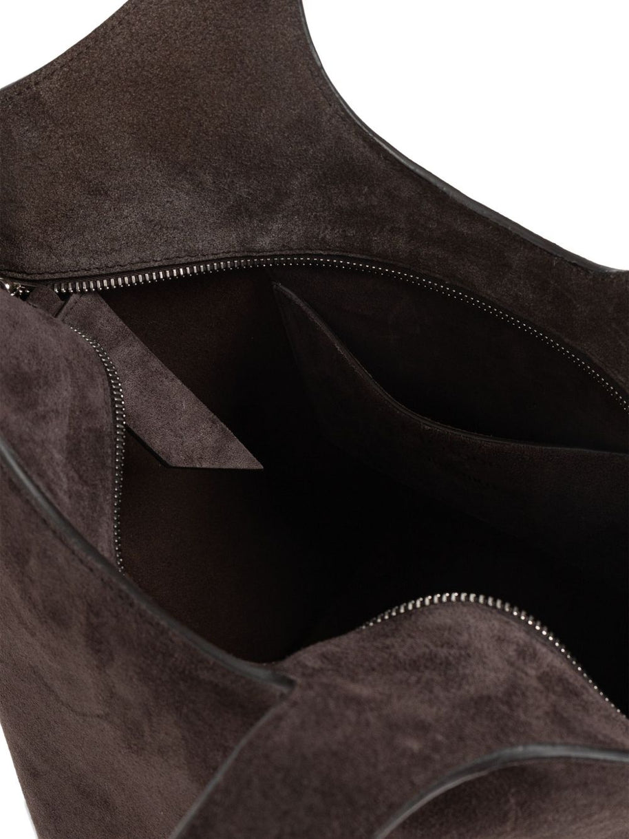 The Attico La Scoop Medium Leather Shoulder Bag