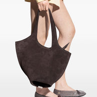 The Attico La Scoop Medium Leather Shoulder Bag