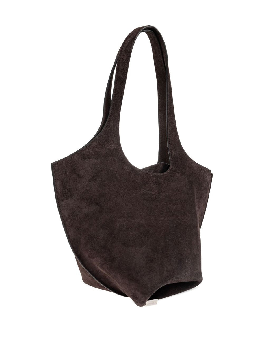 The Attico La Scoop Medium Leather Shoulder Bag