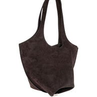 The Attico La Scoop Medium Leather Shoulder Bag