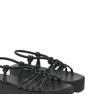 Gianvito Rossi Hebe Leather Sandals Black
